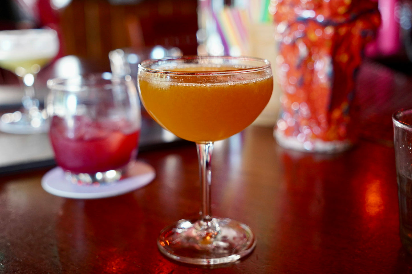 Highbridge Mix signature cocktail served in an elegant coupe glass